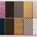 Wall Decorations Tiles Small Tiles Seamless Ceramic Mosaic Classic Color Matching Hong Kong Style Retro 3d model