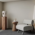 Modern Middle Ancient Style Leisure Chair Side Floor Lamp 3d model