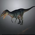 Realistic Dinosaur Character 3D Model With Open Mouth Sharp Teeth And Standing Pose