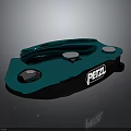 Sleek Blue PETAL Device With Circular Buttons And Modern Controller Design