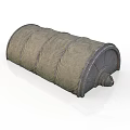Medieval Canvas Tent Structure With Arched Frame And Durable Fabric Cover