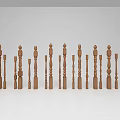 Wooden Railing Balusters With Various Designs For Staircase Interior Classic And Modern Styles Home Decoration