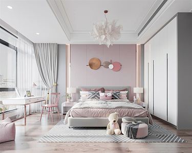 Modern Children's Room 3d model