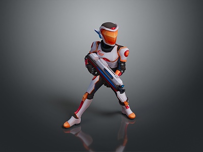 Science Fiction Warrior Future Warrior Next Generation Warrior Super Soldier Magic Warrior Super Soldier Science Fiction Soldier 3d model