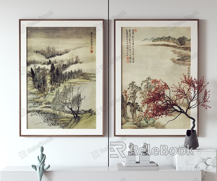 New Chinese Landscape Painting Hanging Painting Decorative Painting model