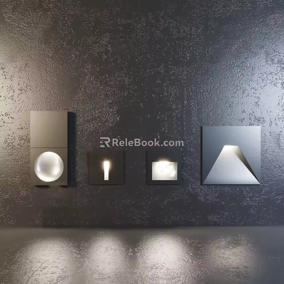 wall lamp SU model 3d model
