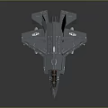 Gray Fighter Jet Model With Open Cockpit And Weapon Attachments Under Wings 3d model