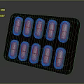 Daily Use Blister Pack With Orange Capsules For Household Supplies
