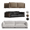 Modern Sectional Sofa With Black Brown White Color Options And Comfortable Seating Design