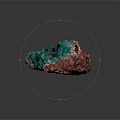 Naturally Growing Vibrant Green Malachite Crystal Cluster On Red Matrix