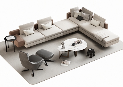 Sofa coffee table 3d model