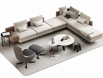 Sofa coffee table 3d model