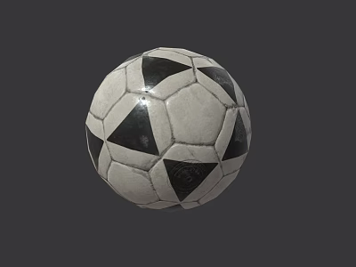 Classic Black And White Soccer Ball As Essential Sports Equipment For Training Games 3d model