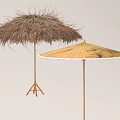 Beach umbrellas 3d model