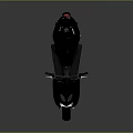 Modern Gray And Black Scooter With Sleek Streamlined Body Black Seat Front Headlight And Wheels