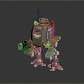 Mech Warrior Mech Soldier Machine Battlearm Mechanical Battlearm Machine Fighter Robot 3d model