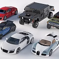 Colorful Sports Cars And Off Road Vehicles In Various Models Collection