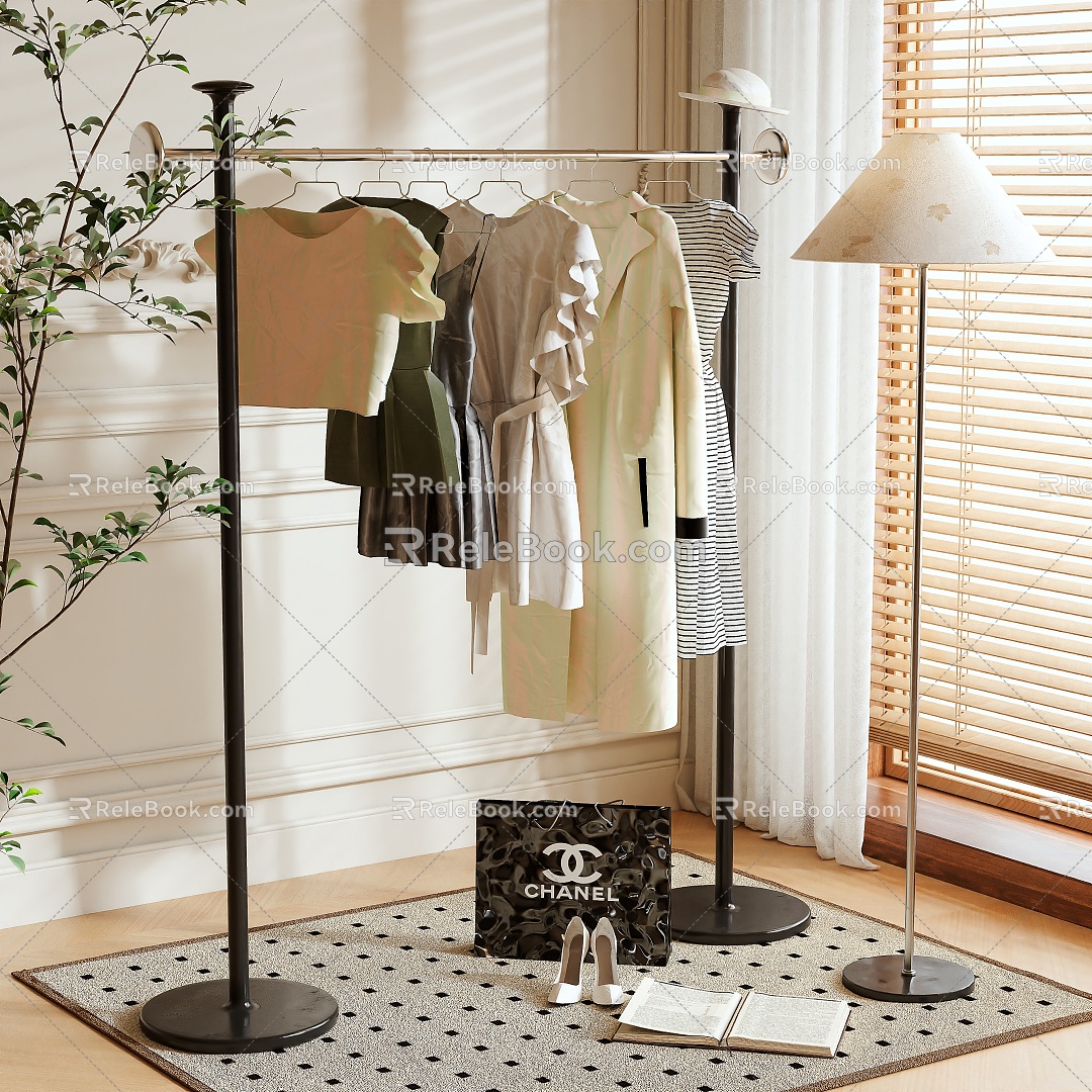 Hanger Coat Rack Floor Hanger 3d model