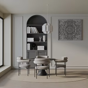 Modern table combination 3d model