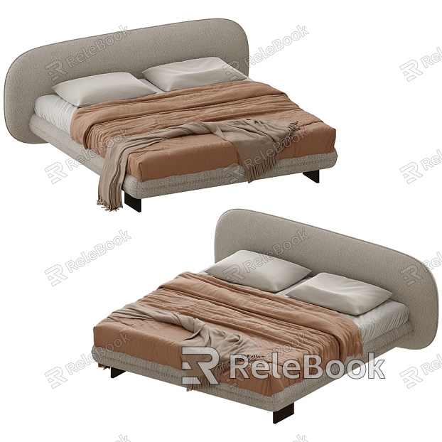 Saba Modern Nordic Minimalist Double Bed model