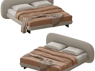 Saba Modern Nordic Minimalist Double Bed model