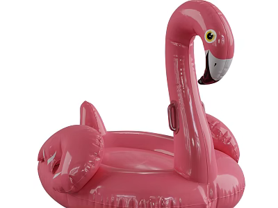Pink Flamingo Inflatable Pool Float Water Play Equipment with Fun Design 3d model