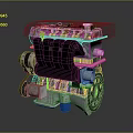 Engine Racing Engine Racing Engine Car Engine Car Engine Car Engine Vehicle 3d model