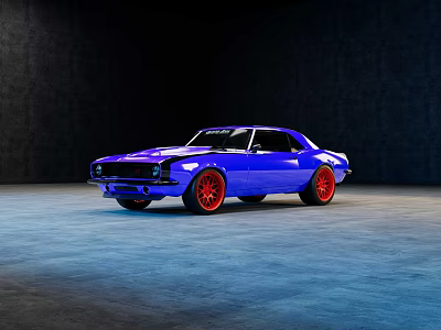 American Muscle Car 3d model