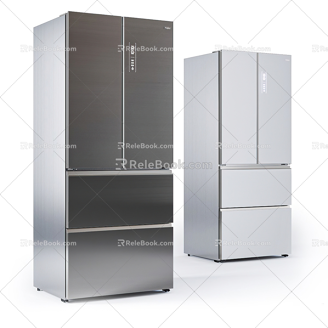 Modern refrigerator 3d model