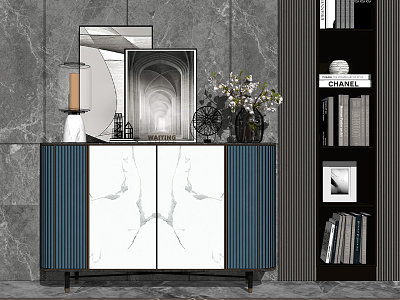 Light Luxury Entrance Cabinet Entrance Cabinet Decoration Combination model