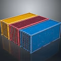 Colorful Stackable Storage Containers for Home Living with Yellow Red and Blue Hues