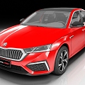 Skoda Octavia 2021 sedan car 3d model