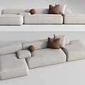 Modern Multiplayer Sofa 3d model