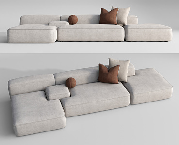 Modern Multiplayer Sofa 3d model