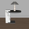 Marble Side Table Mobile Side Table Round Side Table Sofa Side Table Light Luxury Side Table 3d model