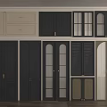 Various Cabinet Door Designs Featuring Different Styles Colors And Glass Panels
