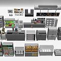 Various Types of Modern Kitchen Appliances Including Refrigerators Ovens and Coffee Makers