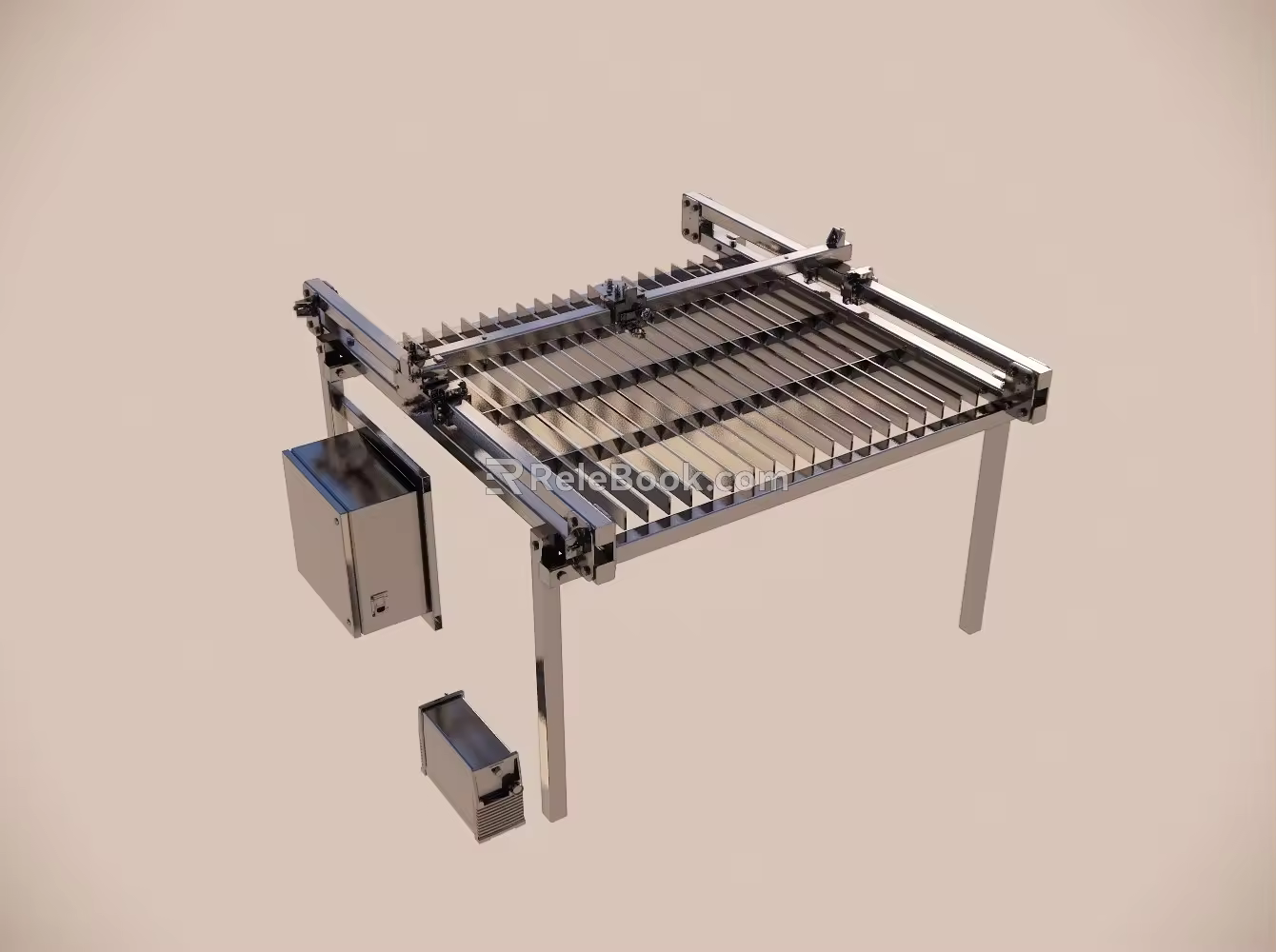 CNC plasma cutting table machinery and equipment 3d model