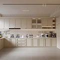 Modern Kitchen Interior Design With White Cabinets Island Counter And Appliances