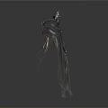 Three Elegant Long Black Hairpieces With Decorative Ornaments For Daily Use