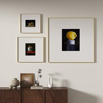 Nordic Minimalist Decorative Painting 3d model