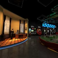 Railway Cultural Center Exhibition With Train Models Tracks And Historical Displays