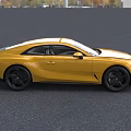 Shiny Gold Sports Car With FGT Badge On Front