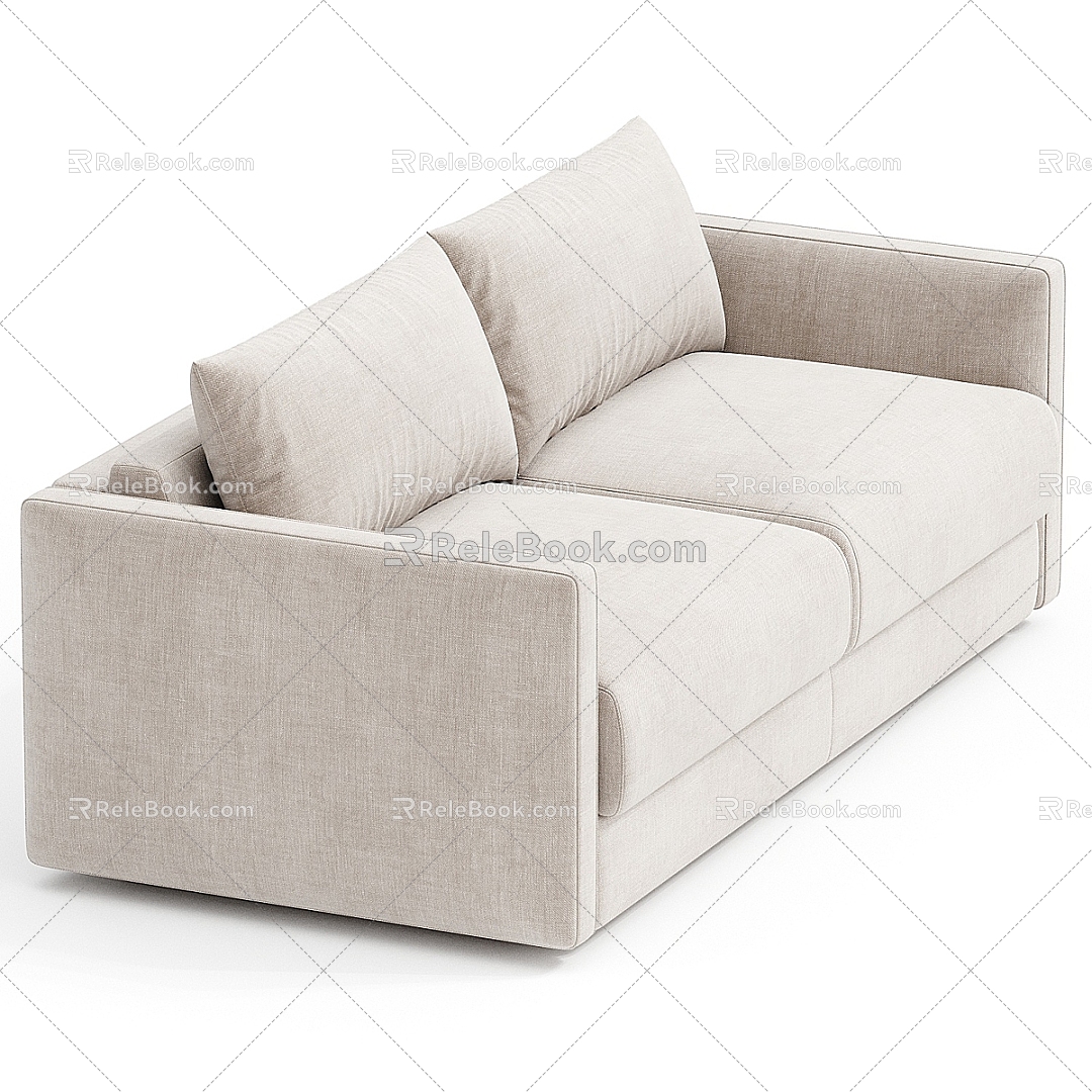 Double sofa 3d model