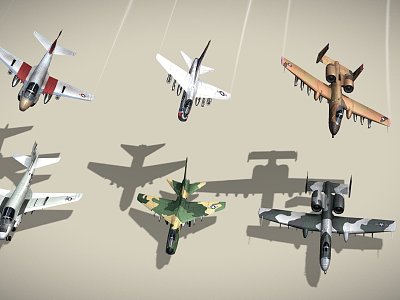 Modern Attack Airplane Pack model