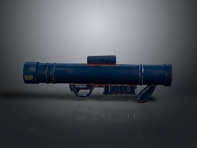 Rocket rocket launcher to air weapon to air missile shoulder missile shoulder rocket 3d model