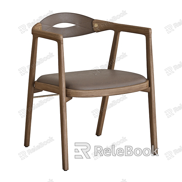 Quiet Wind Dining Chair Single Chair model