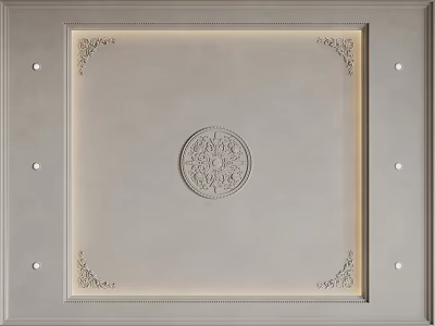 French Ceiling Bedroom Ceiling Guest Restaurant Ceiling Hall Away Ceiling 3d model