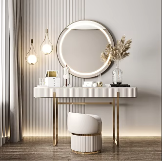 Light Luxury Dressing Table 3d model