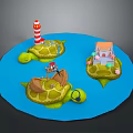 Turtle Cartoon Turtle Snapping Turtle Chickbill Turtle Reptile Cold Blooded Animal Reptile Class 3d model